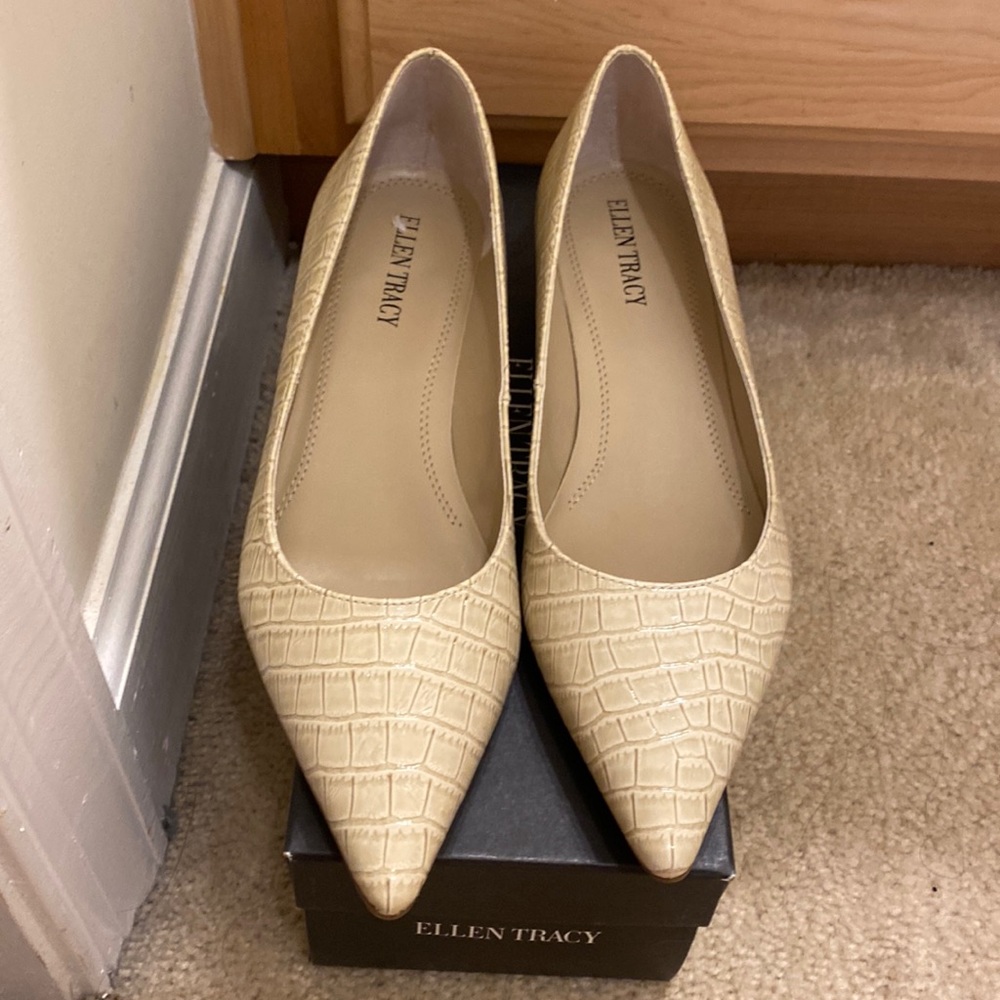 Brand new tan heels. Size 8. 1.5”inch heel